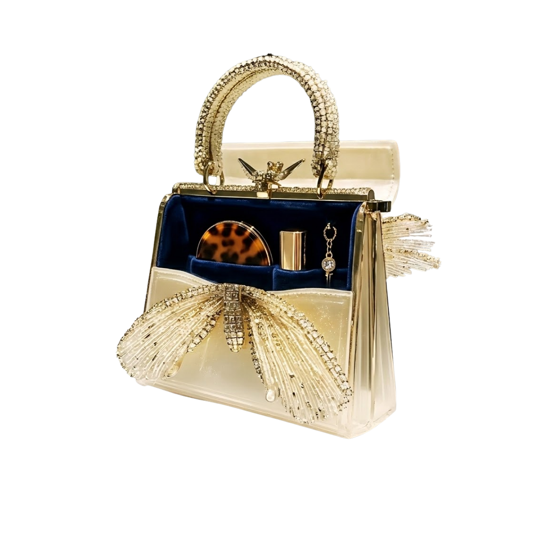 Crystal Butterfly Minaudière
